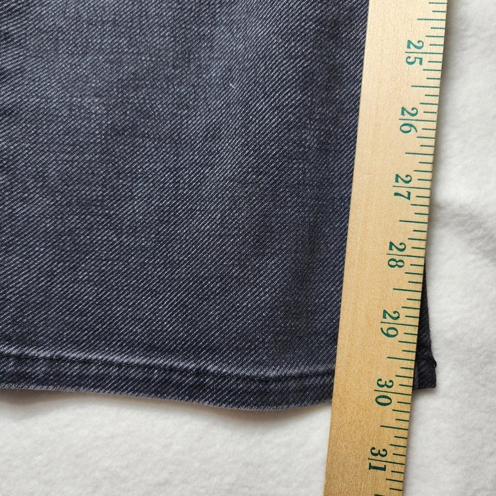 Hugo Boss Mens Jeans Straight Leg Denim Faded Black Wash 40x34‎